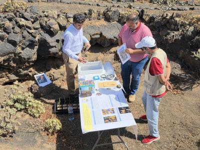 Imagen El equipo de la Reserva de la Biosfera visita las fincas que acogen proyectos subvencionados por el Cabildo