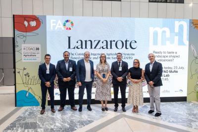 Imagen Lanzarote lleva al Comité de Agricultura de la FAO la cocina del ingenio nacida del jable y las arenas volcánicas