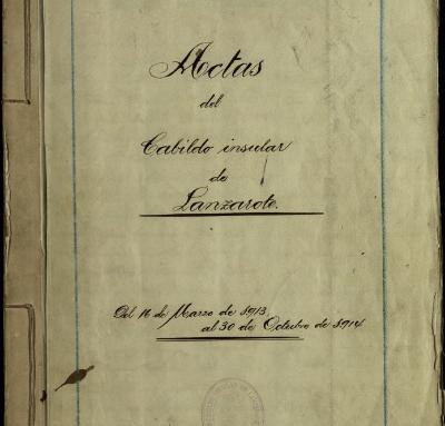 Imagen ACTA DE CONSTITUCIÓN DEL CABILDO DE LANZAROTE. 1913